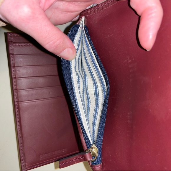 Dooney & Bourke Red Leather Wallet with Flap Closure - Picture 5 of 5